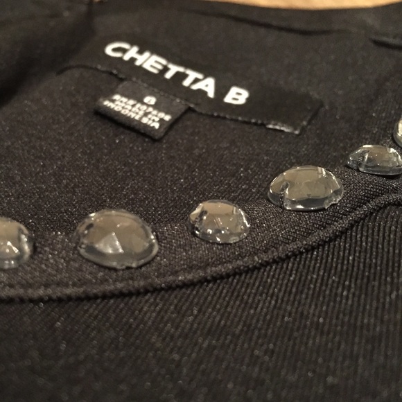 Chetta B. Black Cocktail Dress Size 6 NWOT - Picture 4 of 4